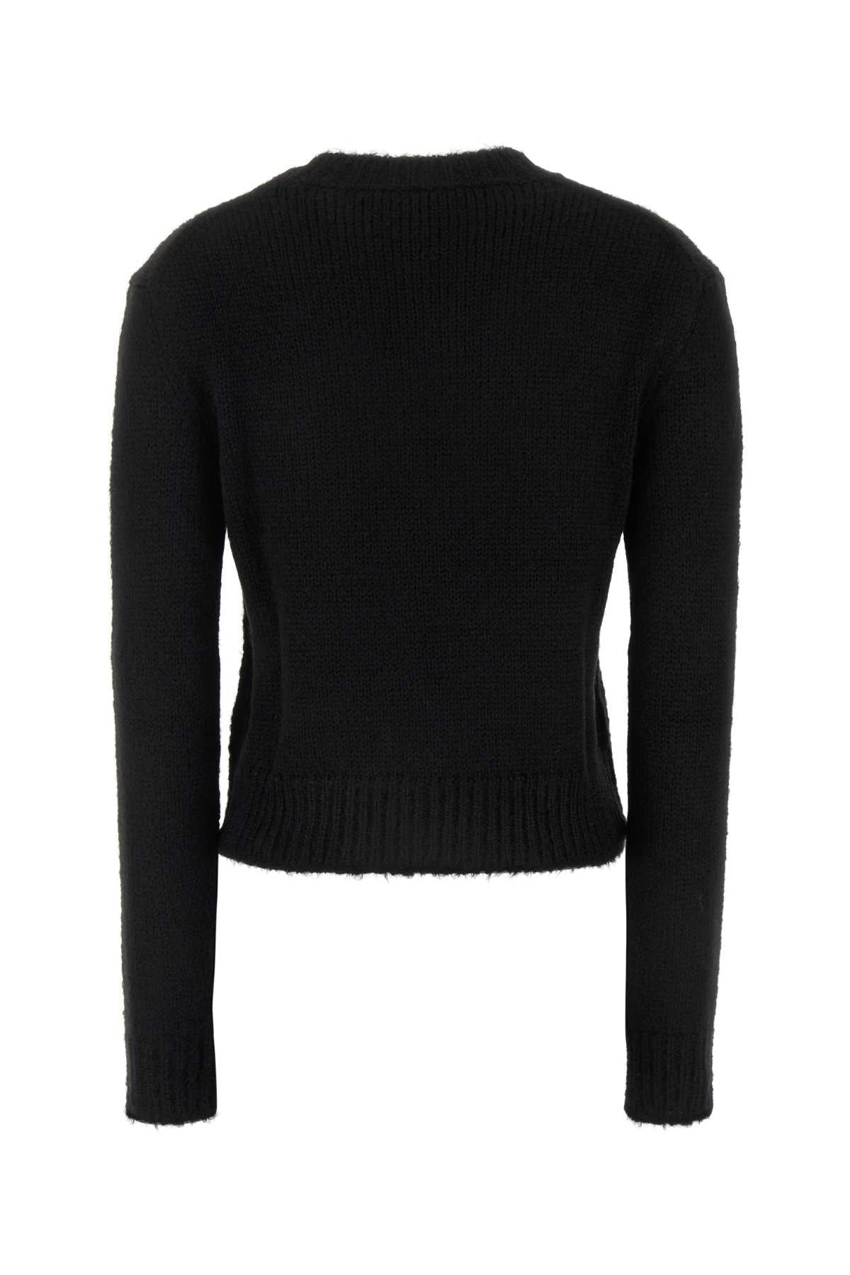Jil Sander Women Black Alpaca Blend Sweater - 2