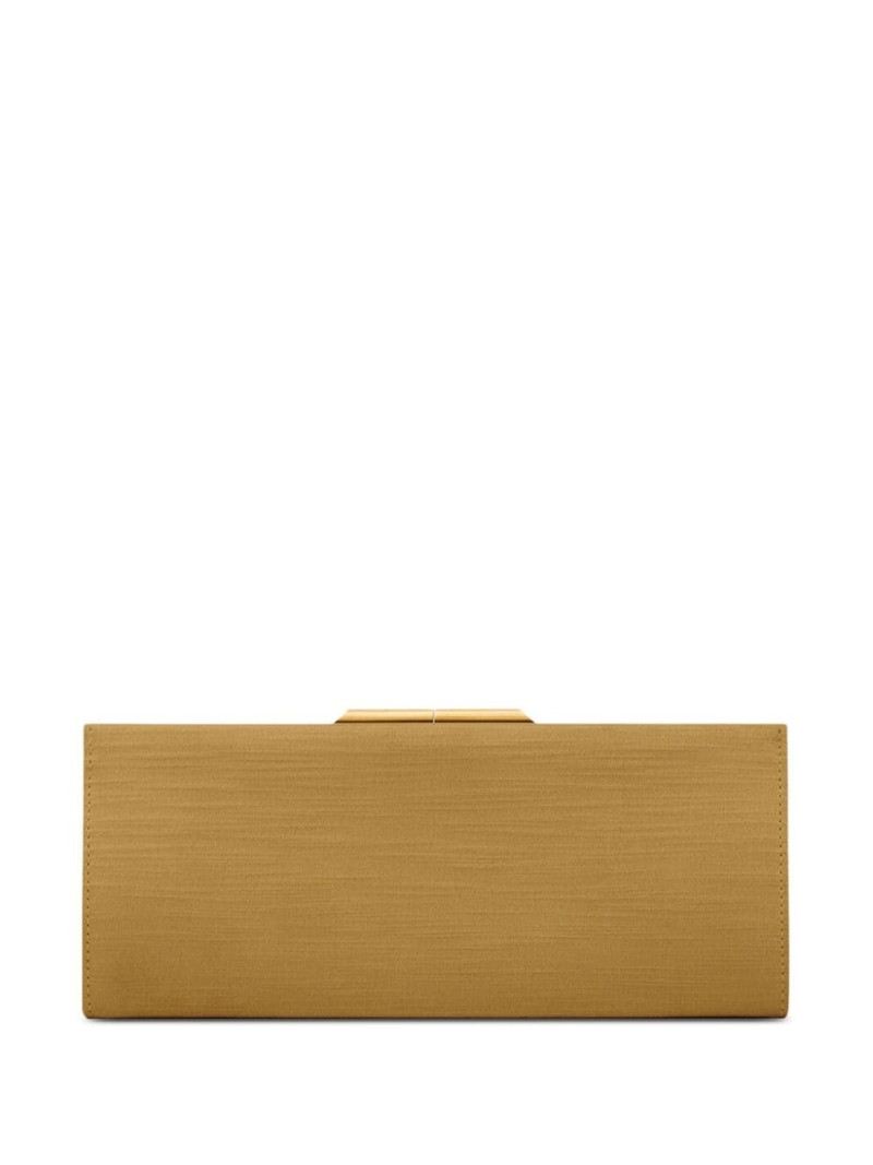 SAINT LAURENT small Midnight satin-finish clutch outlook