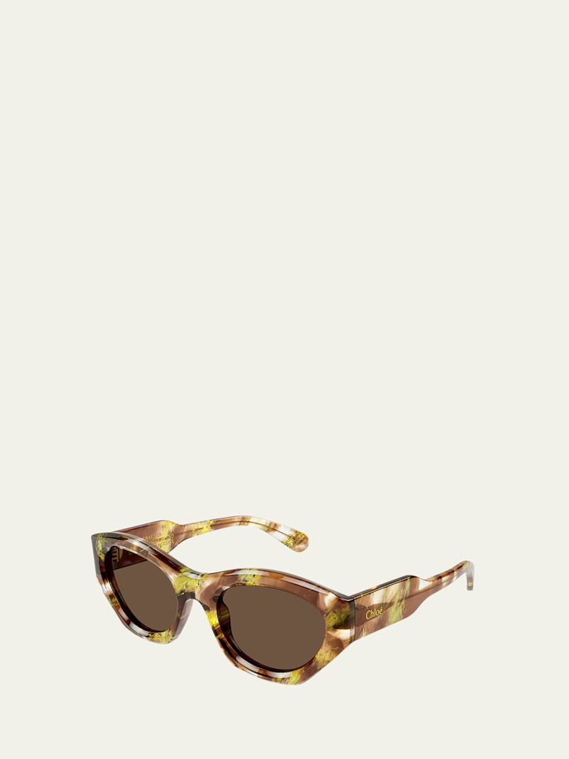 Chloé Logo Acetate Cat-Eye Sunglasses outlook
