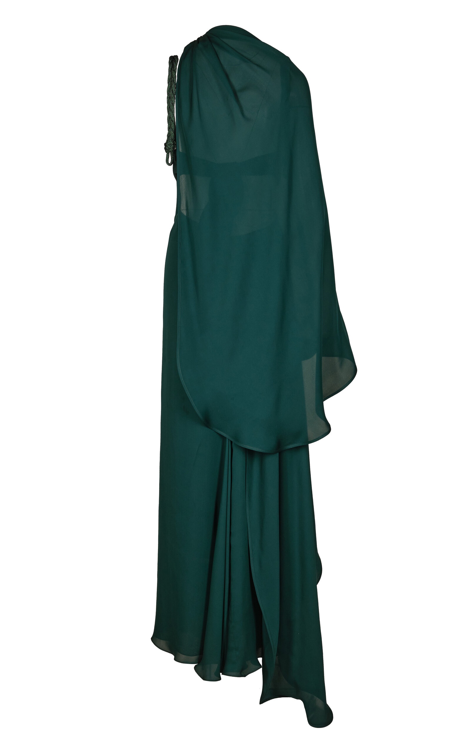 Sea Poem Draped Cutout Maxi Dress green - 4