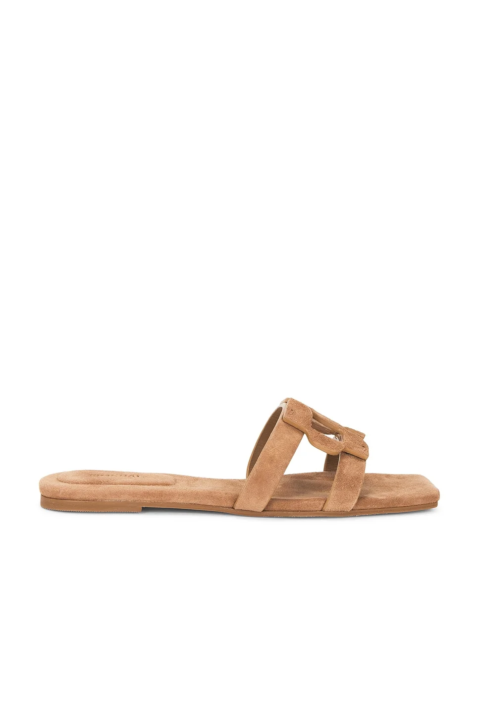 Monogram Suede Flat Slide - 1