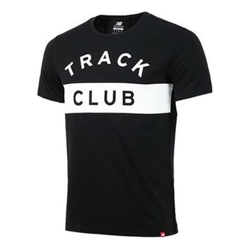 New Balance Track Club Sport Tee 'Black White' AMT81538-BK - 1