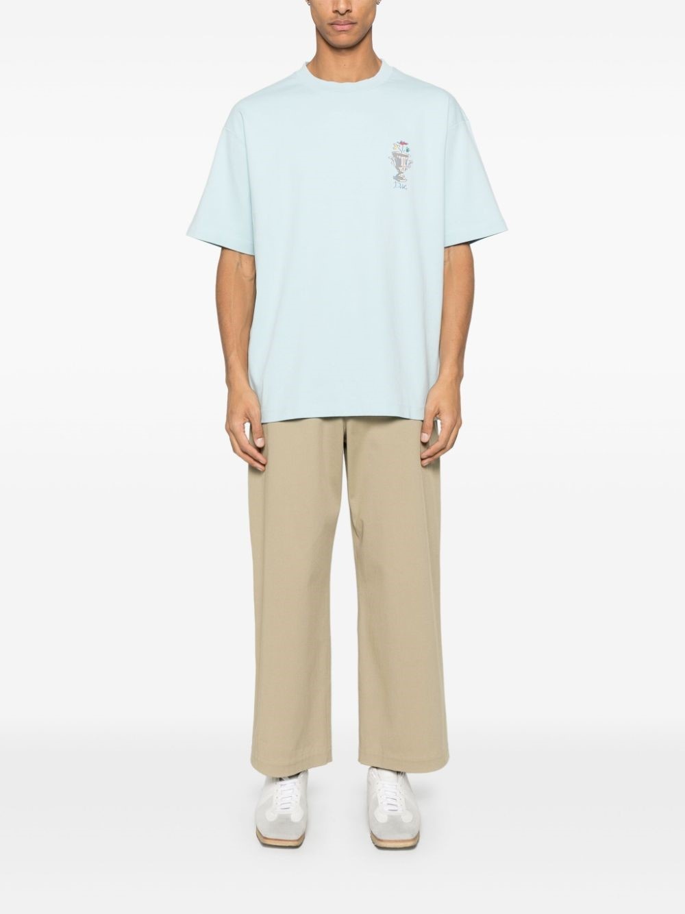 Cotton T-shirt with logo - 4