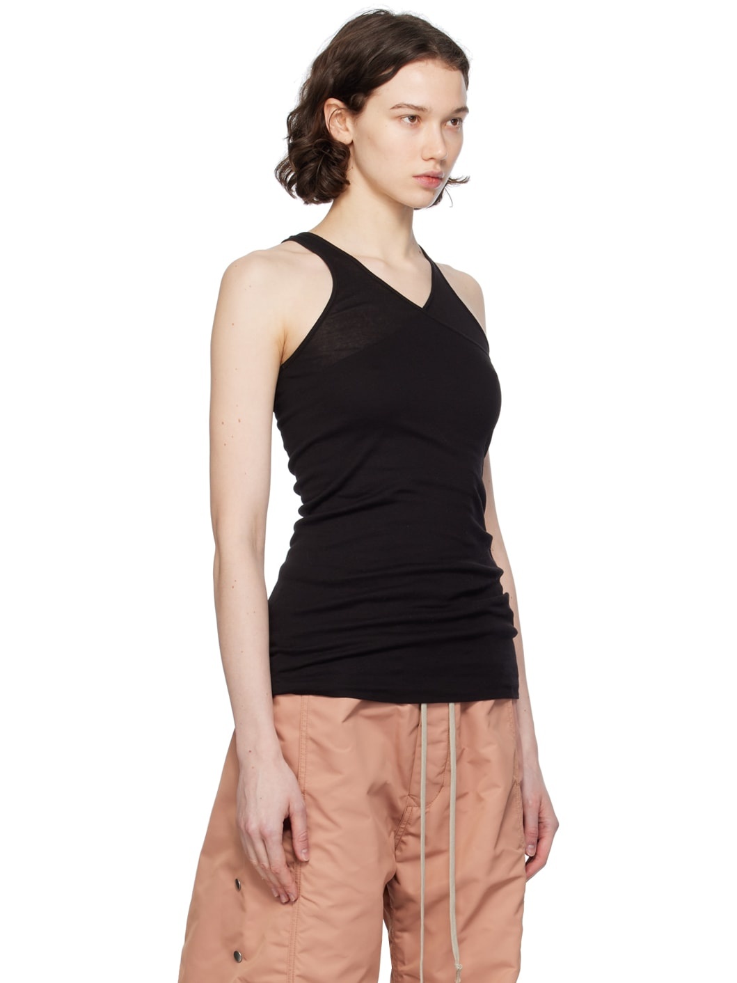 Black Double Ziggy Banana Tank Top - 2