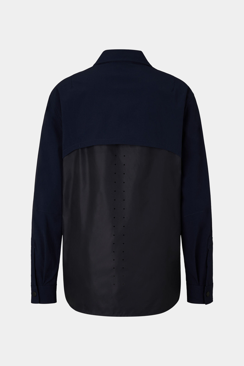BOGNER Agnello unisex shirt jacket in Dark blue outlook