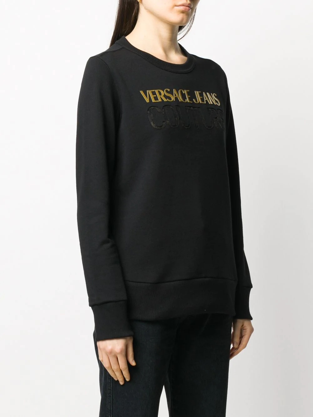 logo print long-sleeved T-shirt - 3