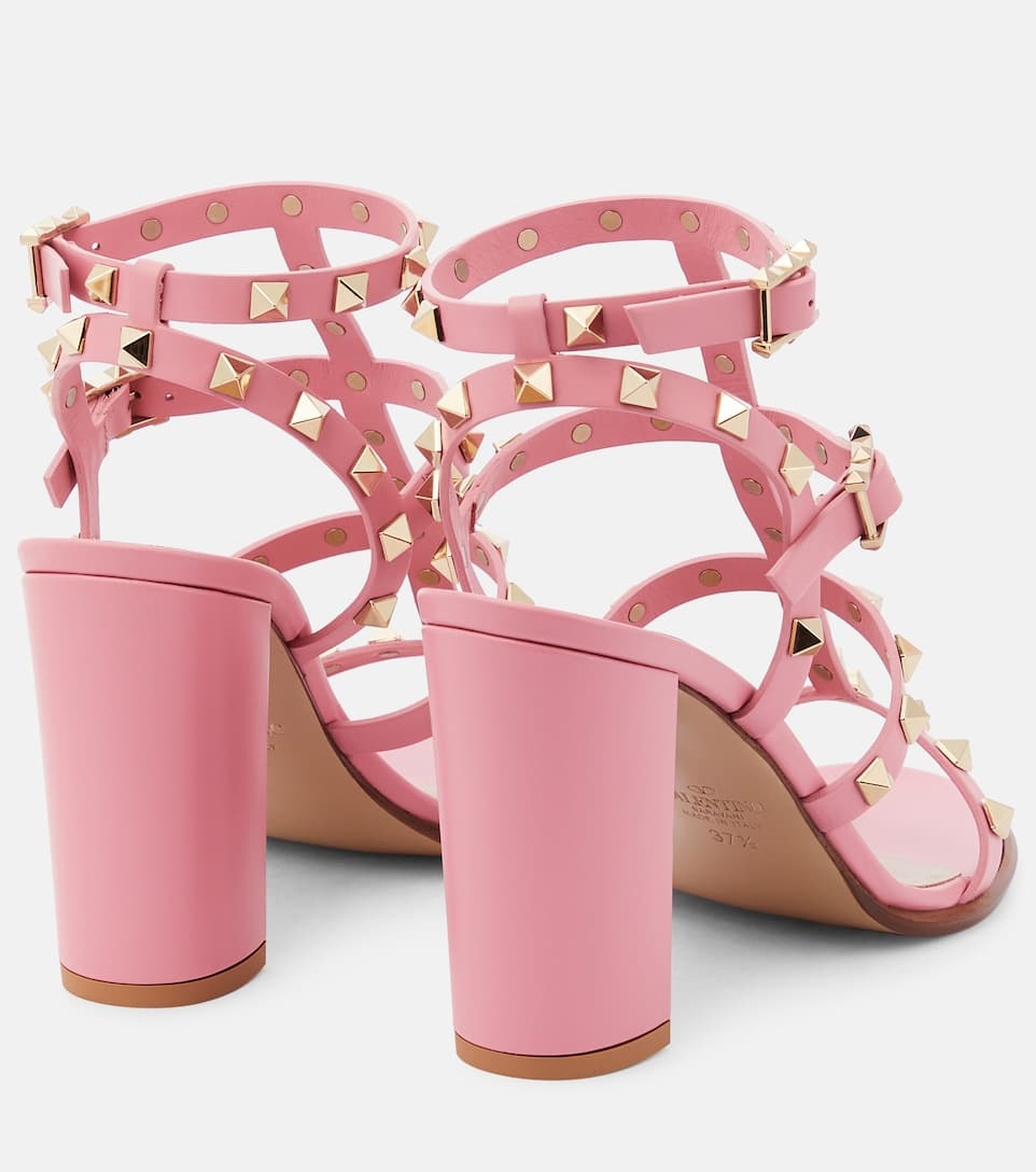 Rockstud leather sandals - 3