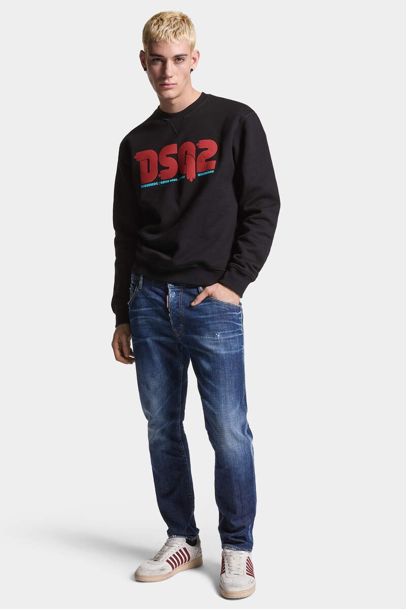 DARK BASIC WASH SKATER JEANS 3