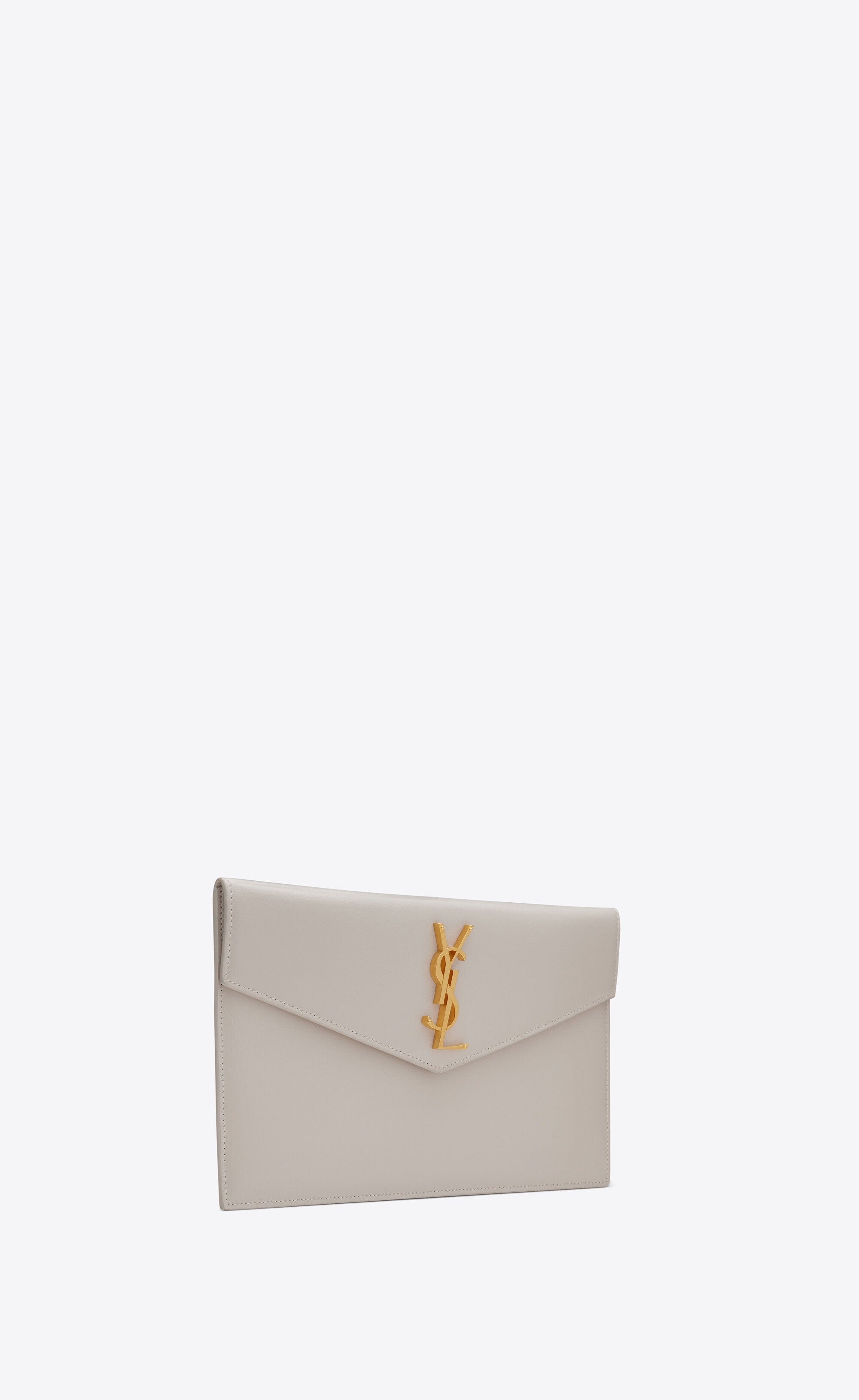 uptown pouch in shiny smooth leather - 4