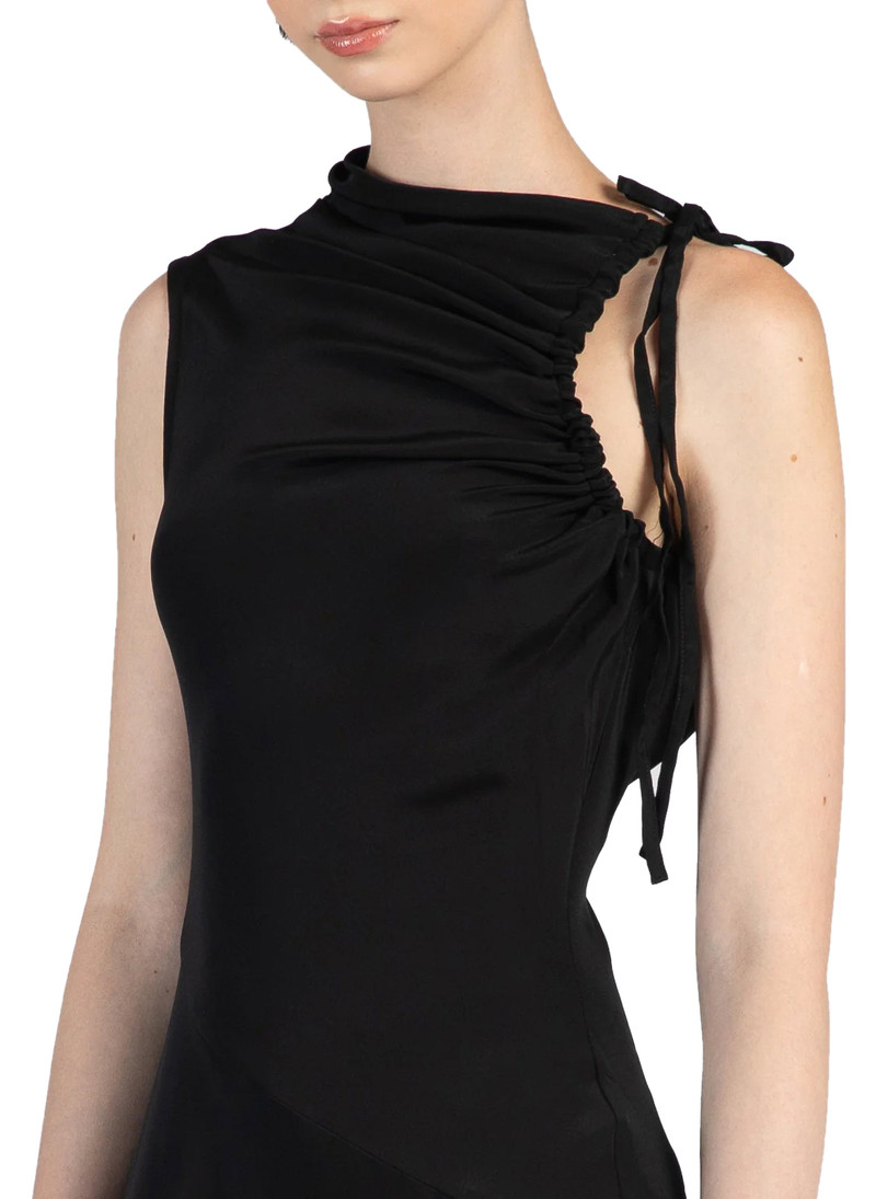 Elleme Silk Satin Dress/Black outlook