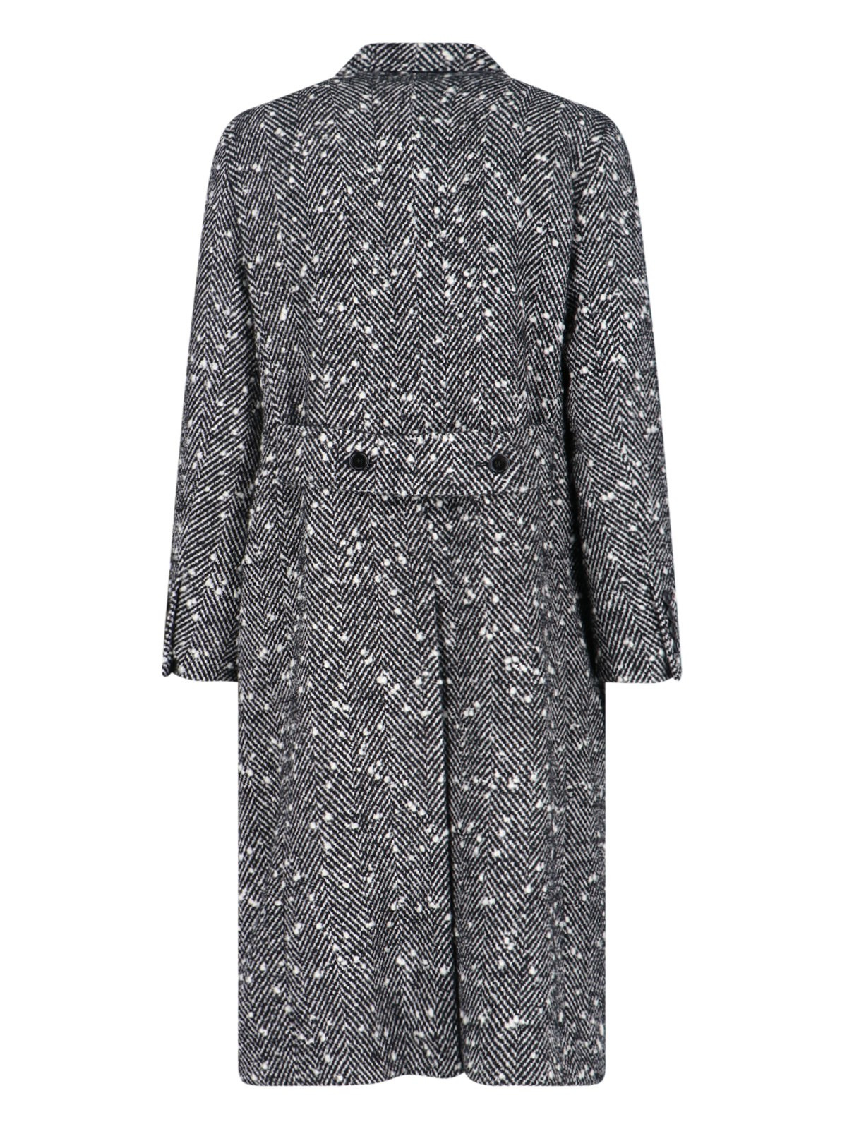 DOUBLE-BREASTED VIRGIN WOOL BLEND COAT - 2