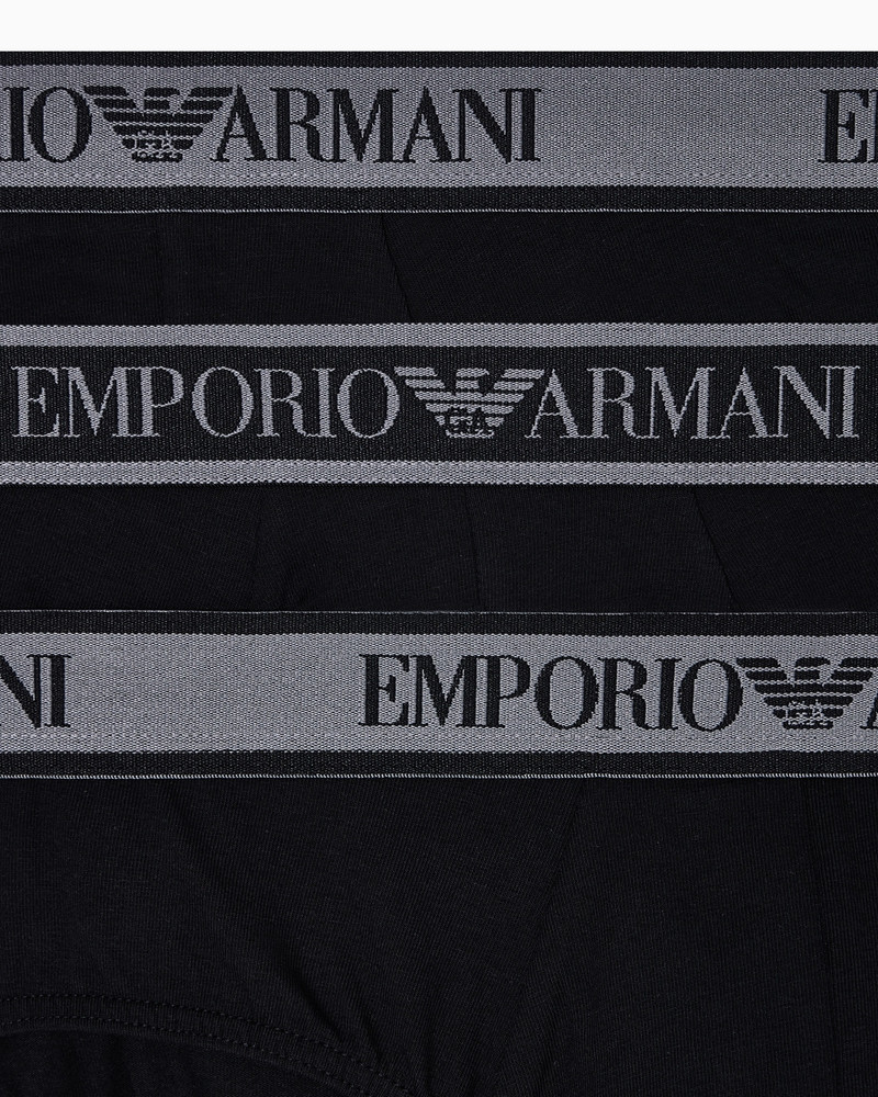 EMPORIO ARMANI THREE-PACK OF BRIEFS WITH CORE LOGO WAISTBAND outlook