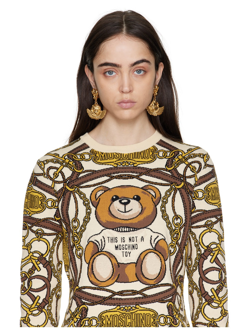 Moschino Gold Angel Earrings outlook