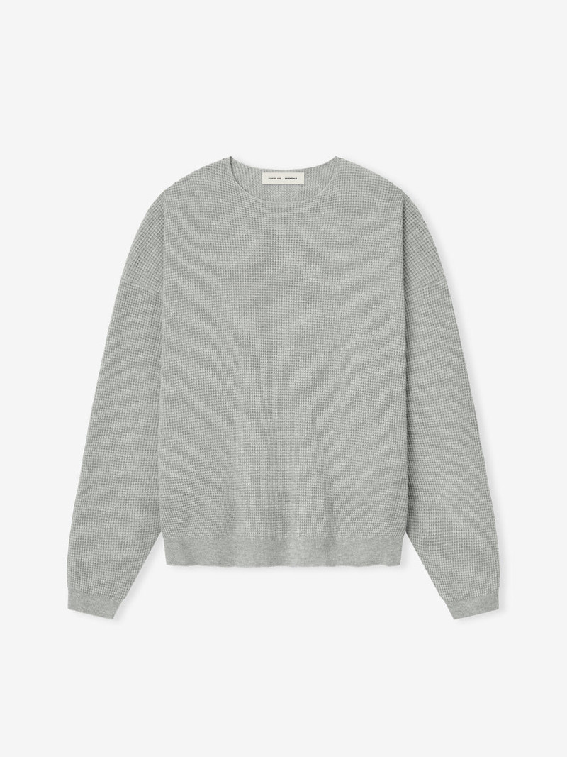 Waffle Crewneck Sweater - 1