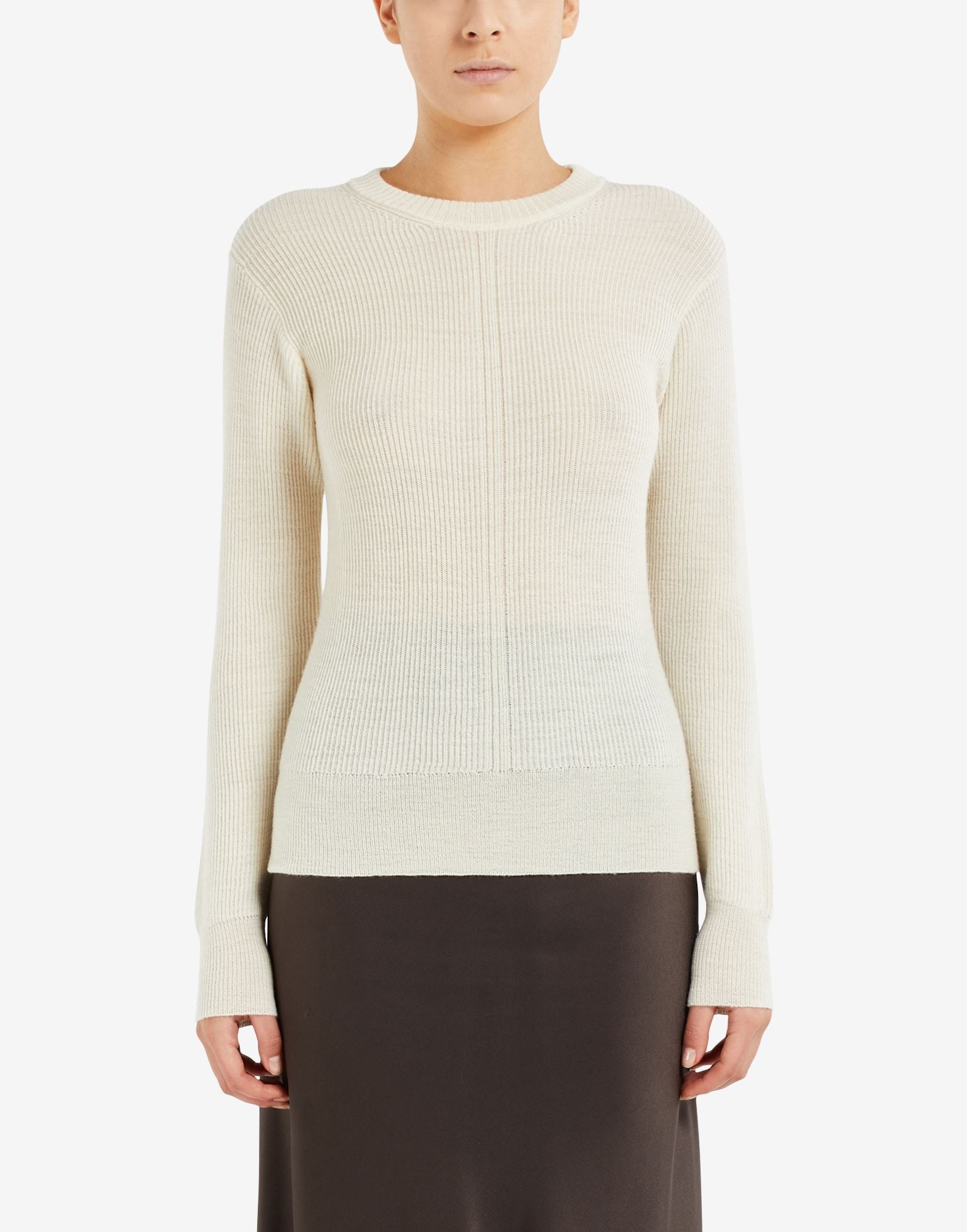 Wool-blend crewneck sweater - 5