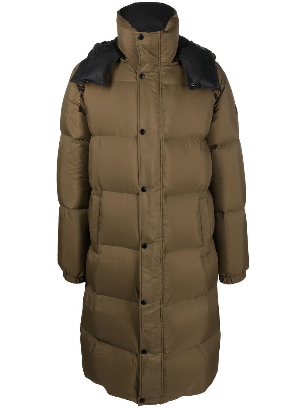 long down-padded coat - 1