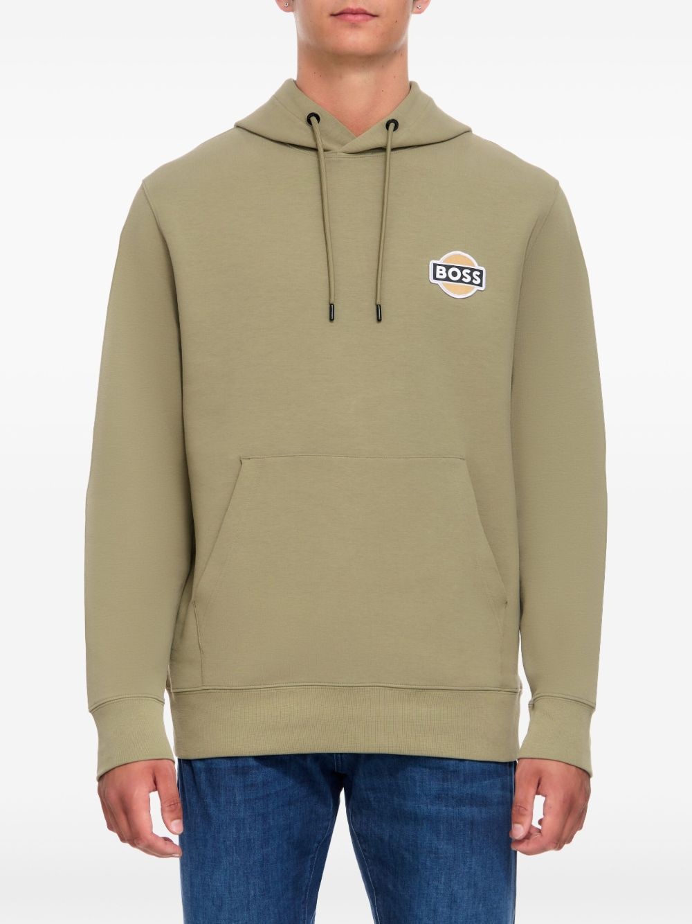 logo-patch hoodie - 1