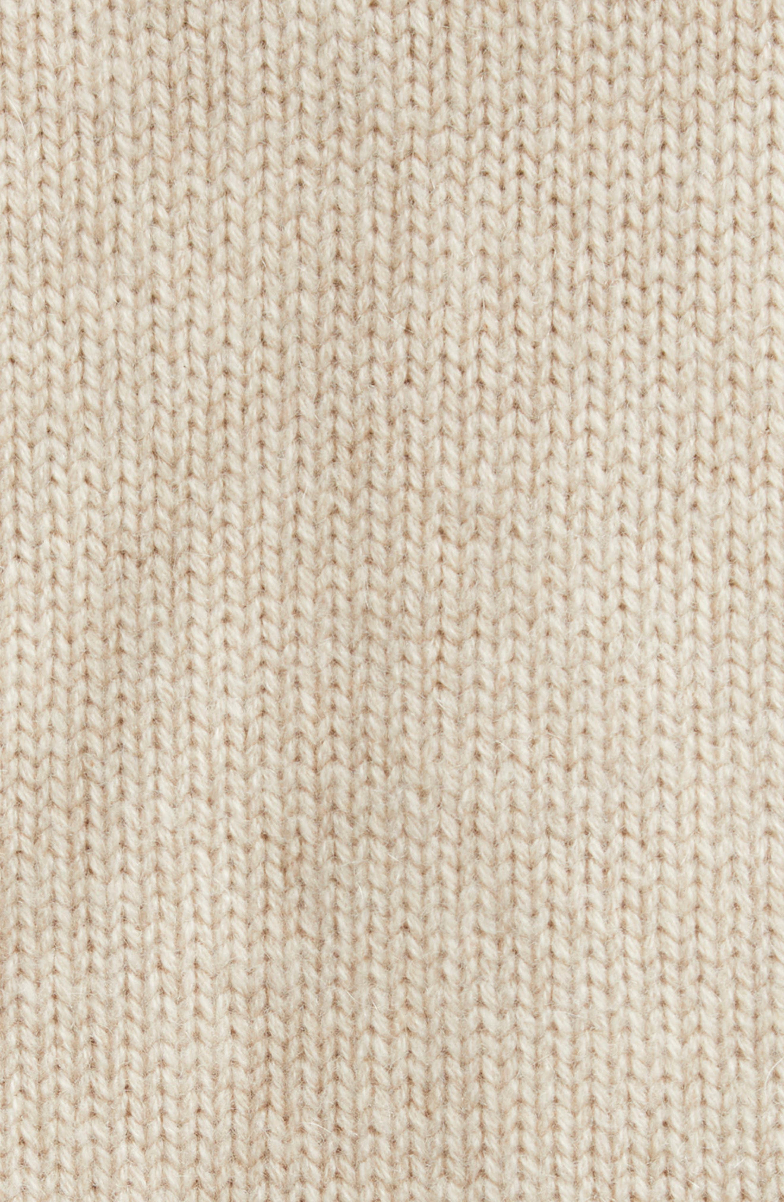 Brandon Maxwell The Rowe Crop Cashmere Henley Sweater in Oatmeal at Nordstrom - 7