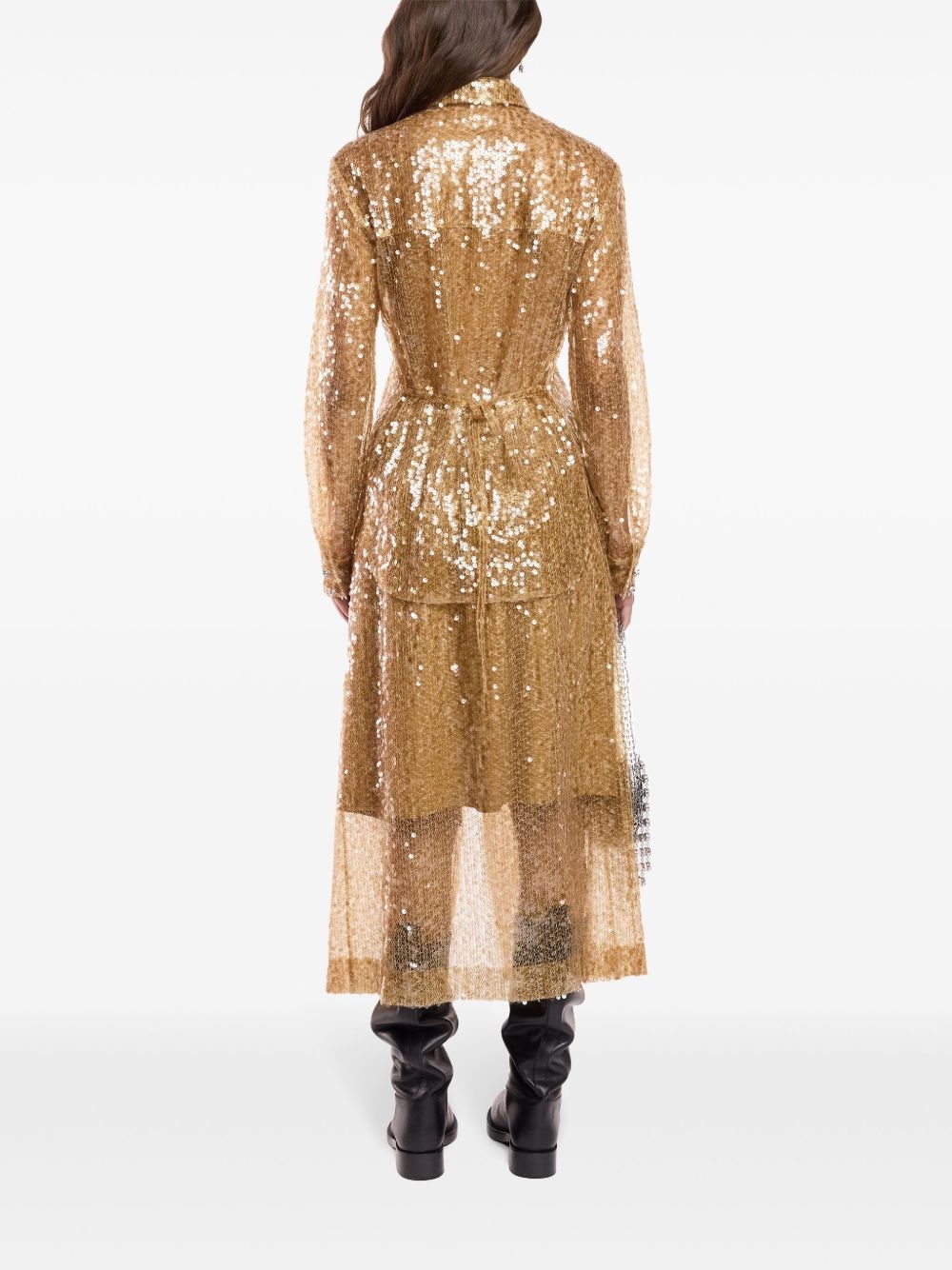 sequin-embroidered shirt - 4