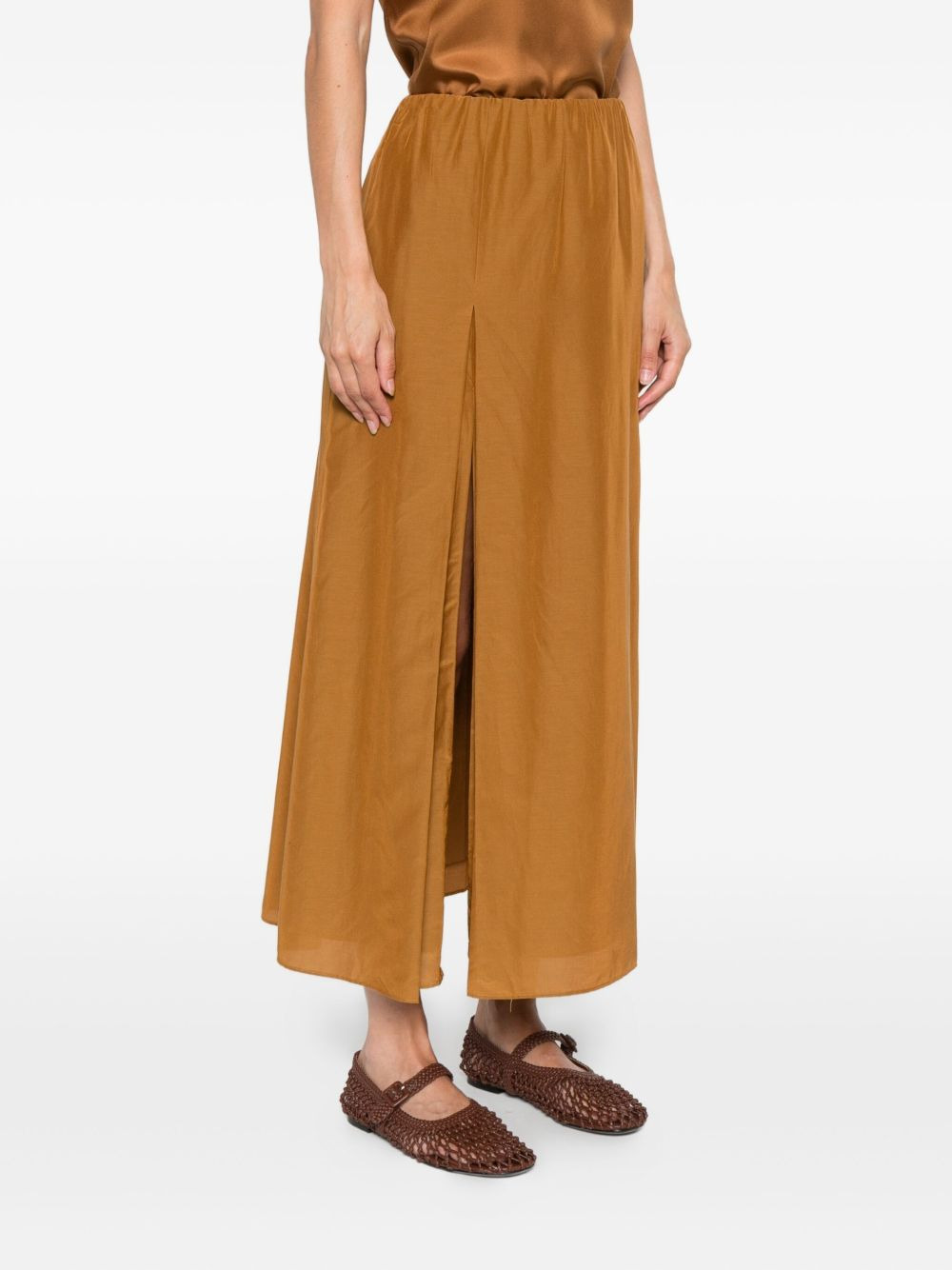 Carmen split-front midi skirt - 3