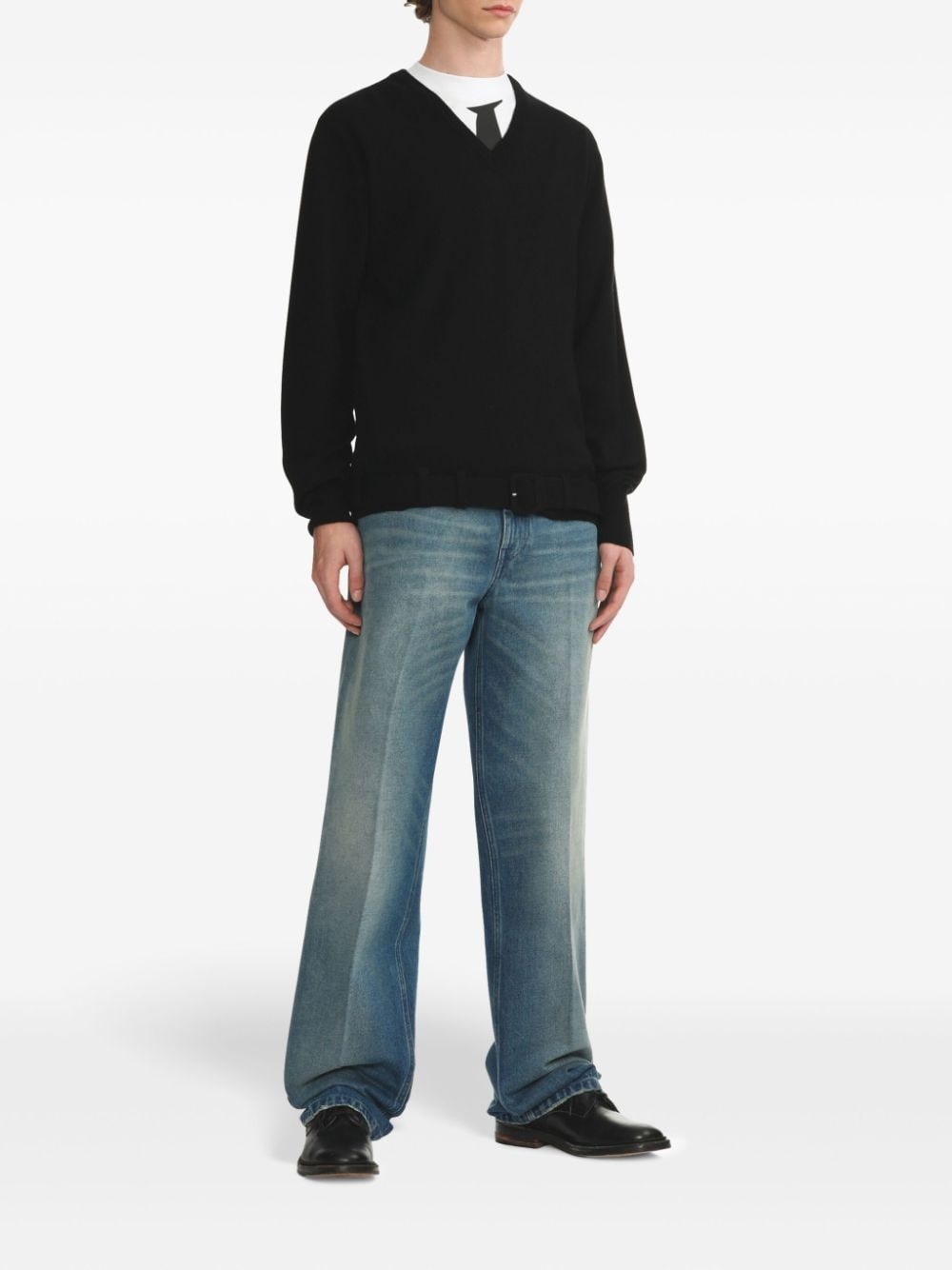 belted sweater - 2