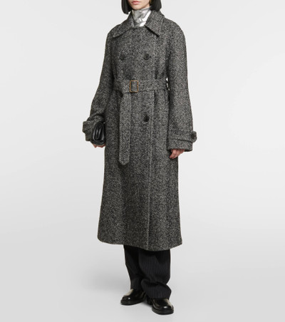 Dries Van Noten Ronas wool-blend trench coat outlook