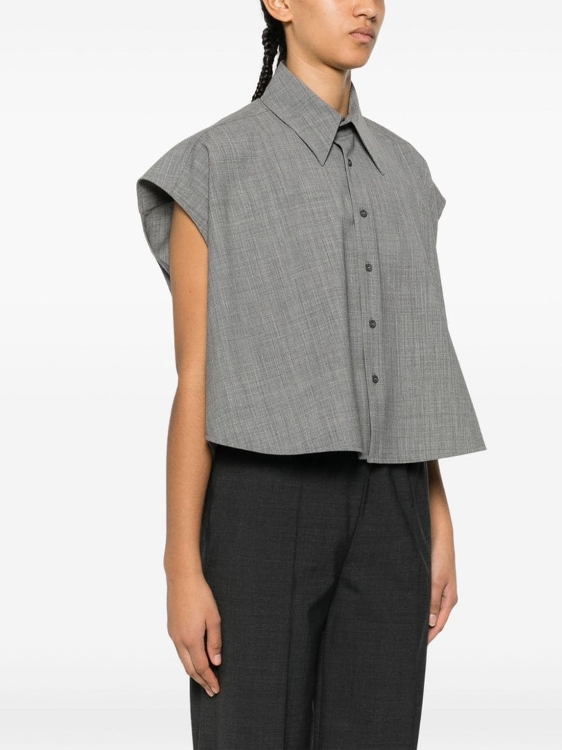 mÃ©lange cropped shirt 3