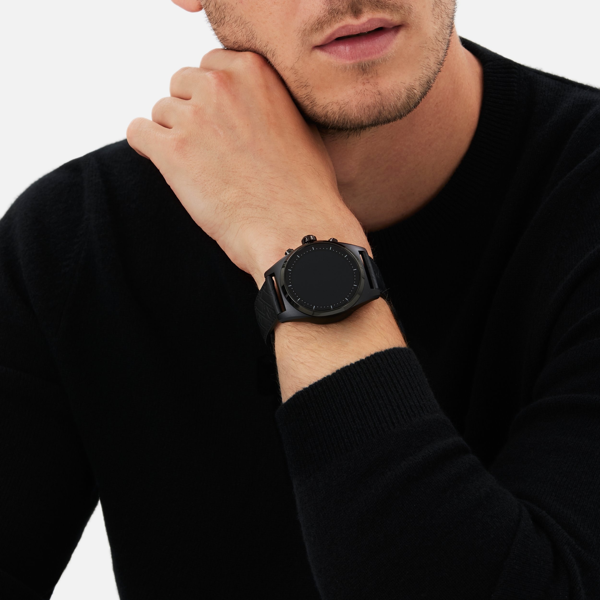 Montblanc Summit Lite Aluminum Black and Leather Strap x Montblanc UltraBlack collection - 7