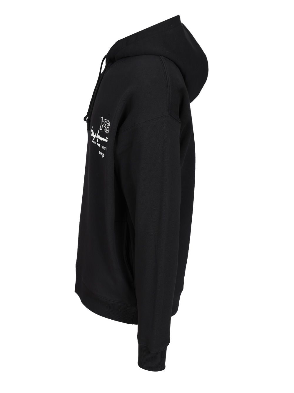 Y-3 Graphic Ft Hoodie Sweatshirts Black - 3