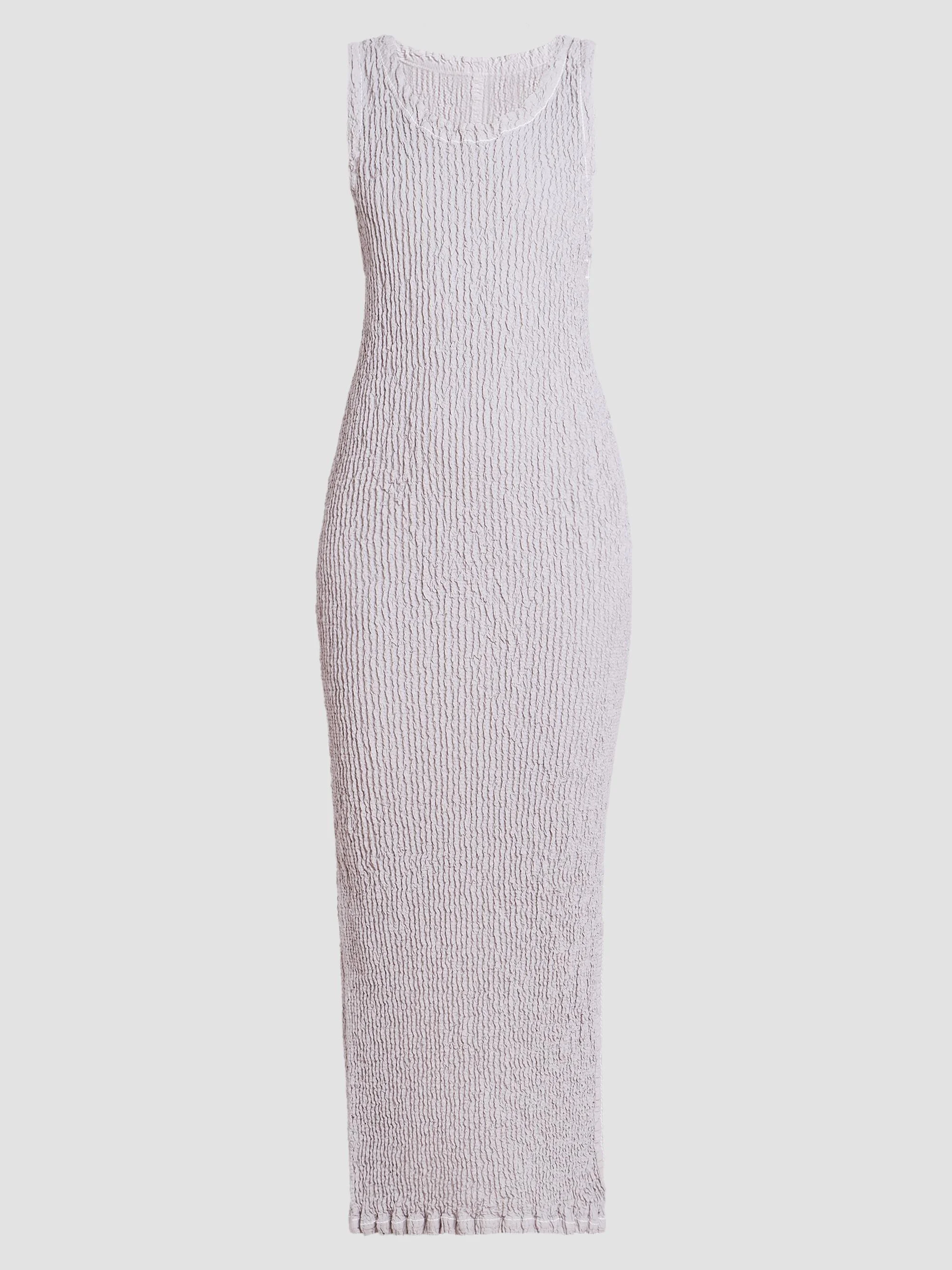 Women's Wavelet Ensemble Textured Sheath Maxi Dress - Light Gray - 1