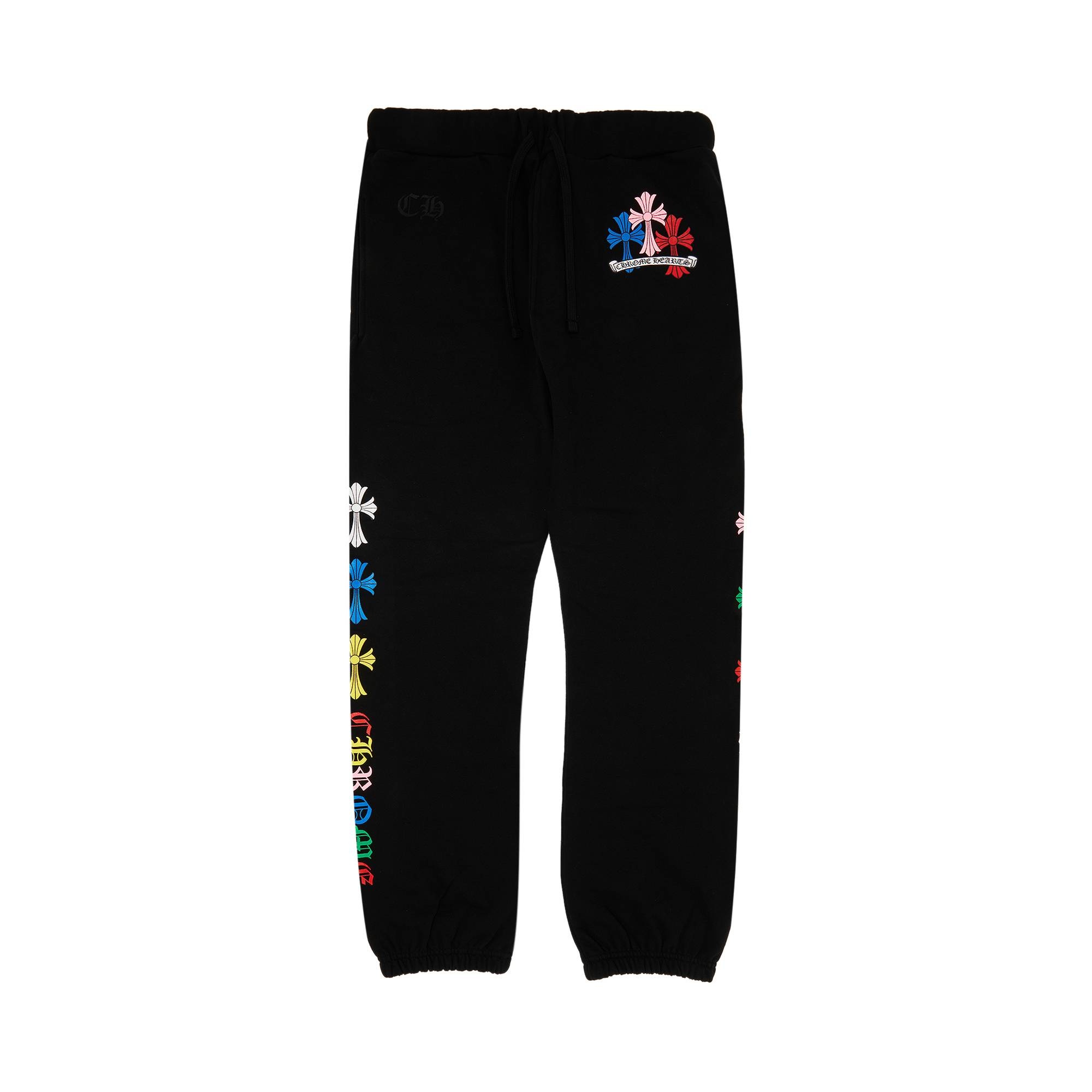 Chrome Hearts Cross Sweatpants 'Black/Multicolor' - 1