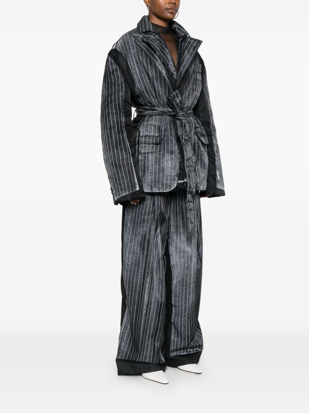 trompe-l'oeil padded jacket - 3