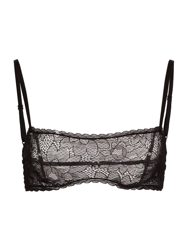 Women's Dahlia Lace Bandeau Bra - Black 1