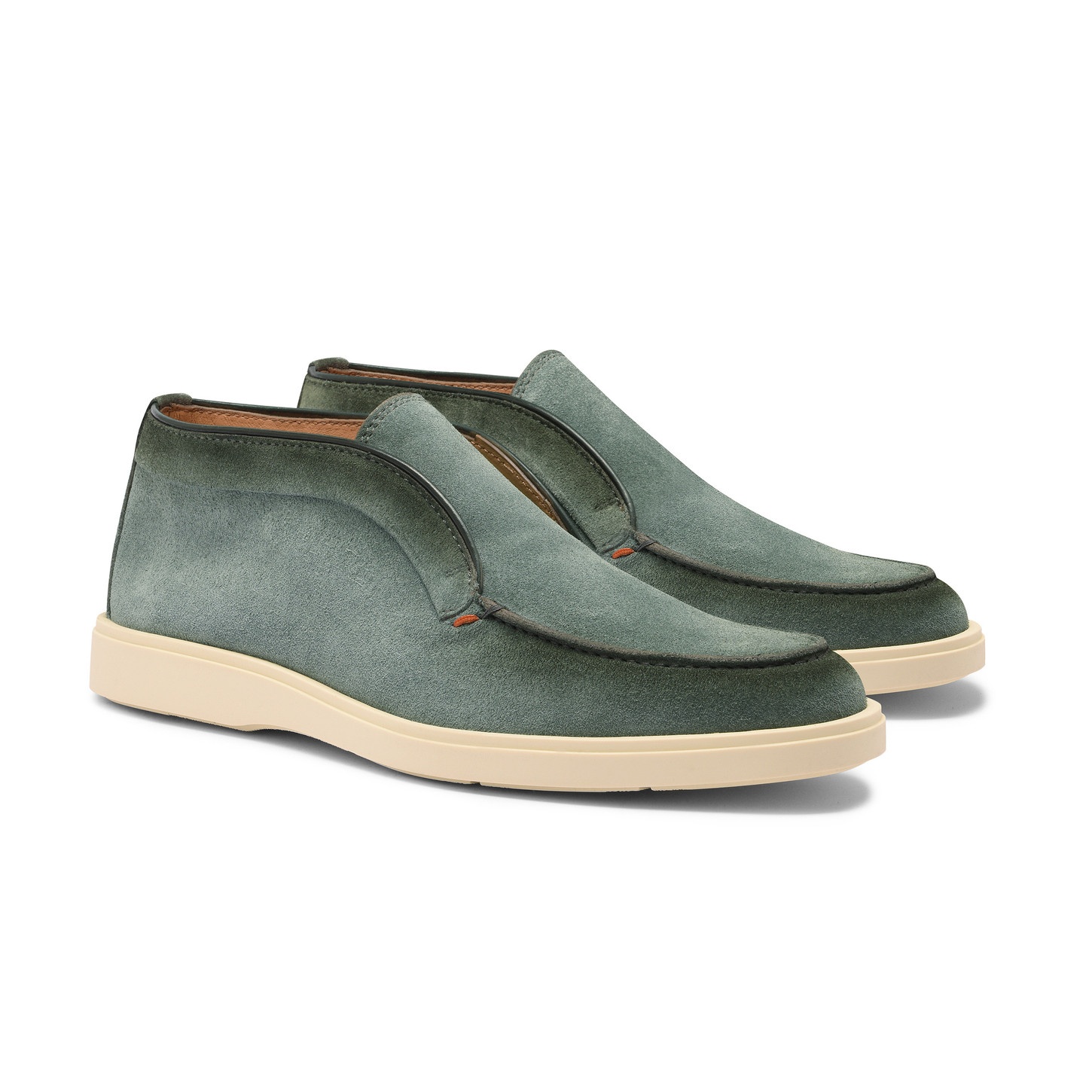 Men's petrol green suede desert boot - 2