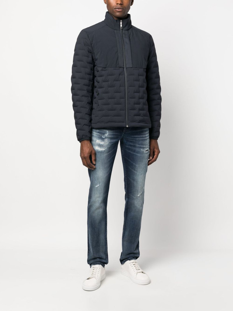 BOSS logo-patch distressed jeans outlook