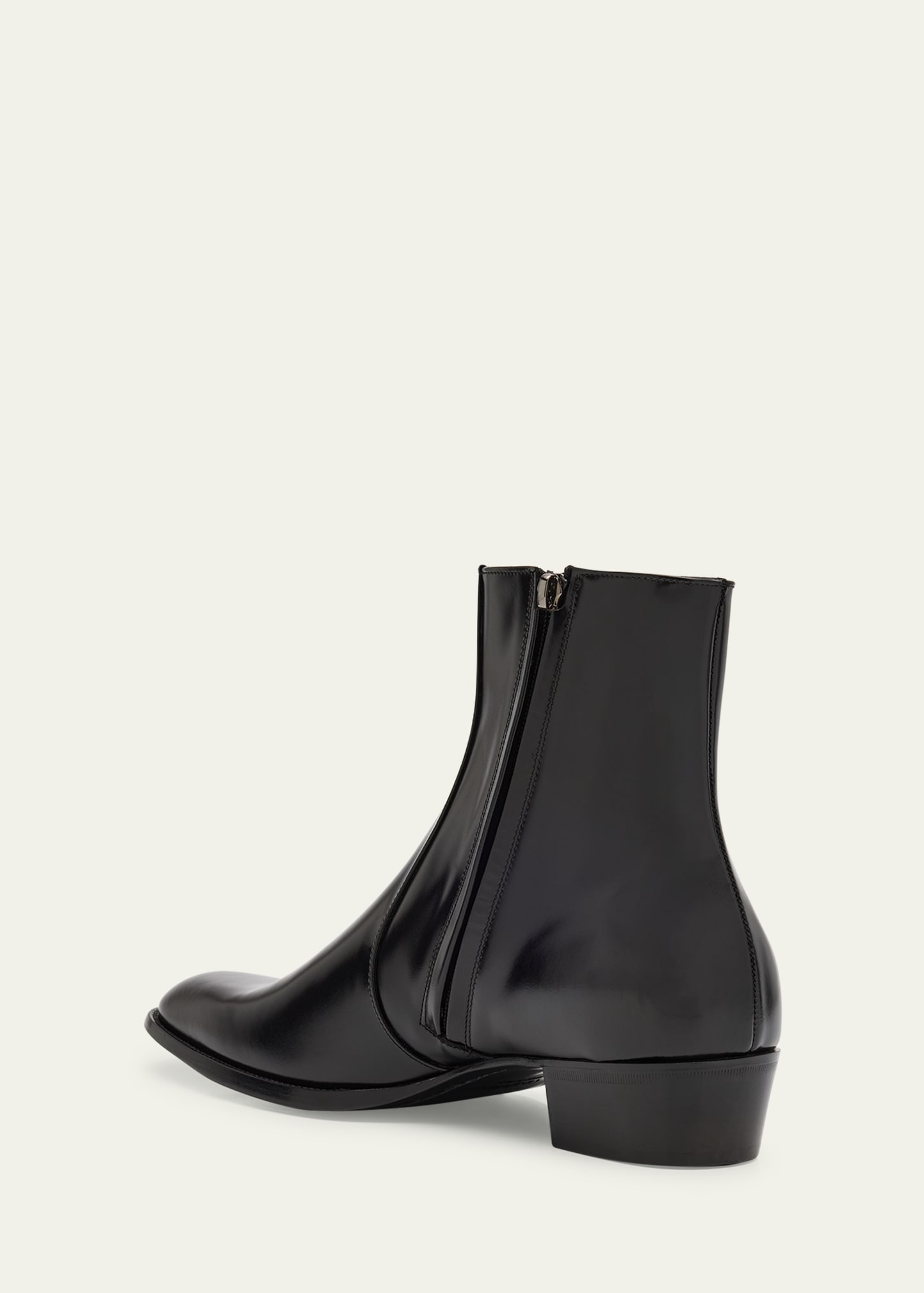Men's Roman 35 Leather Side-Zip Ankle Boots - 4