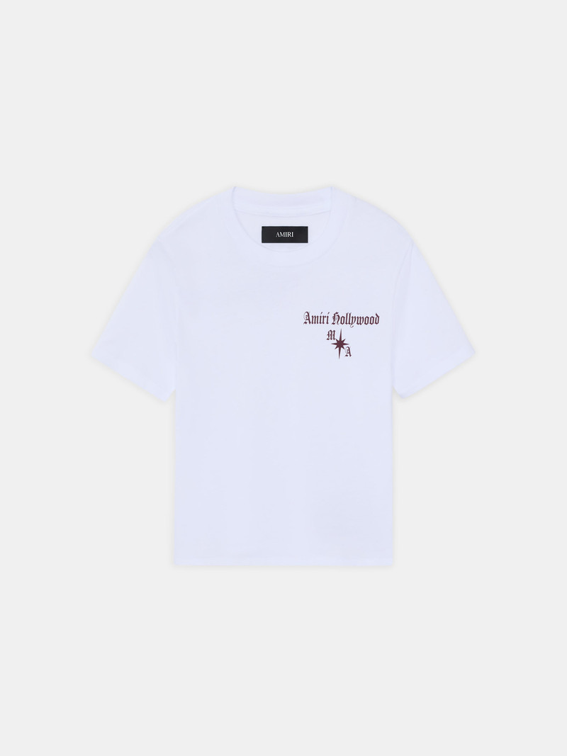 WOMEN'S AMIRI HOLLYWOOD GOTHIC TEE 1