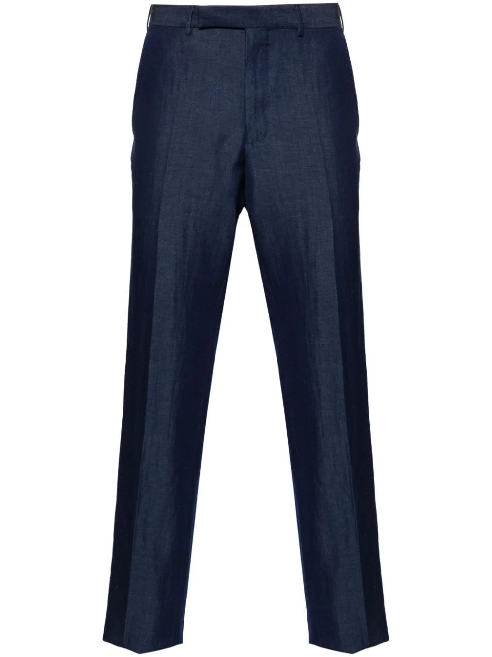 pressed-crease straight-leg trousers - 1