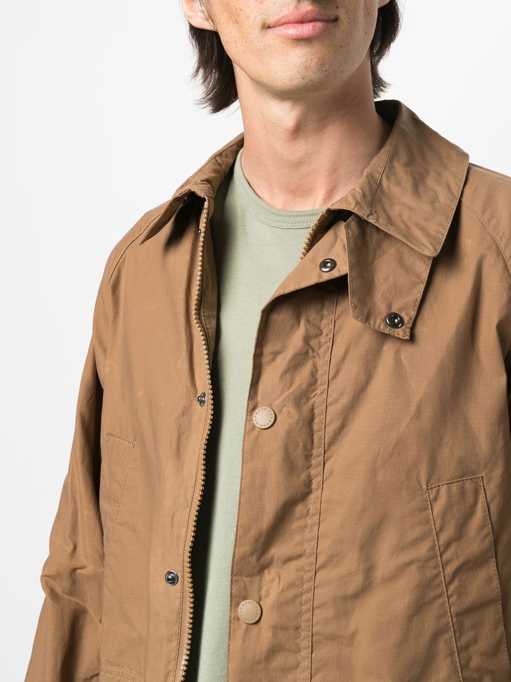 single-breasted shirt jacket - 5