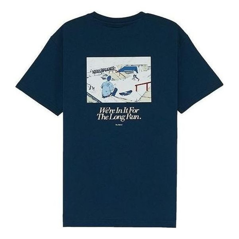 New Balance New Balance x ANB Sport Tee 'Navy White' AMT22376-BGV outlook