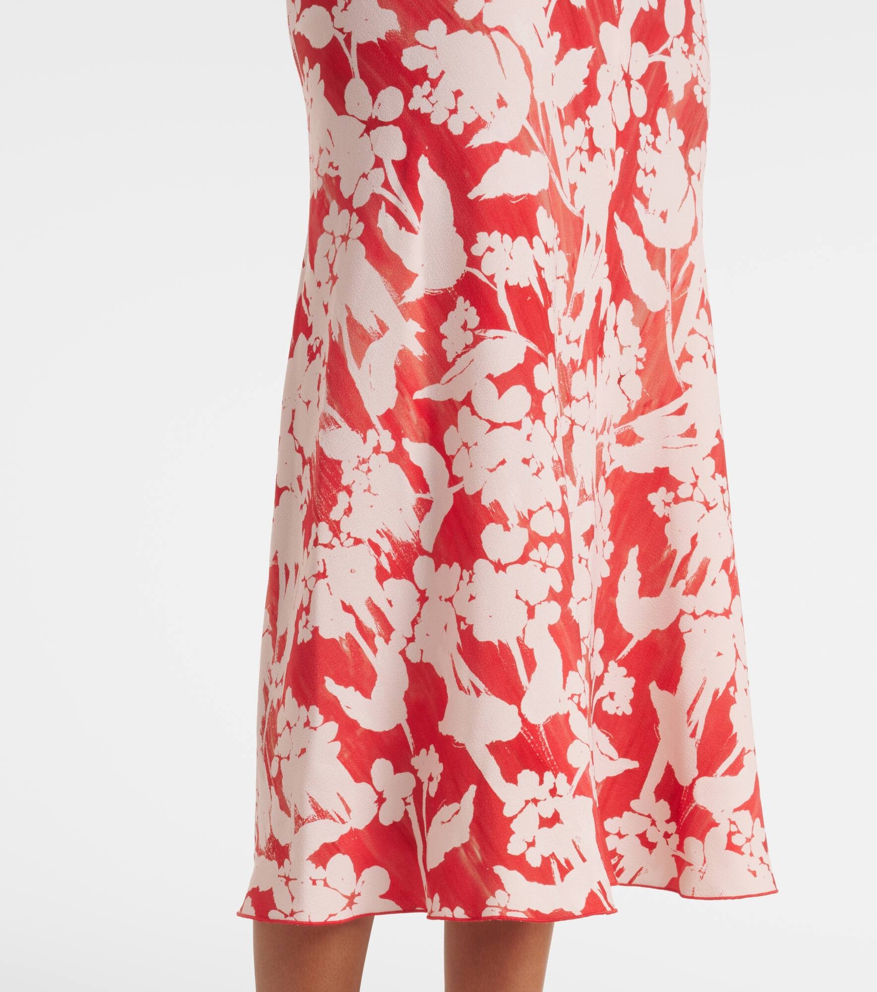 Floral gathered midi dress - 5