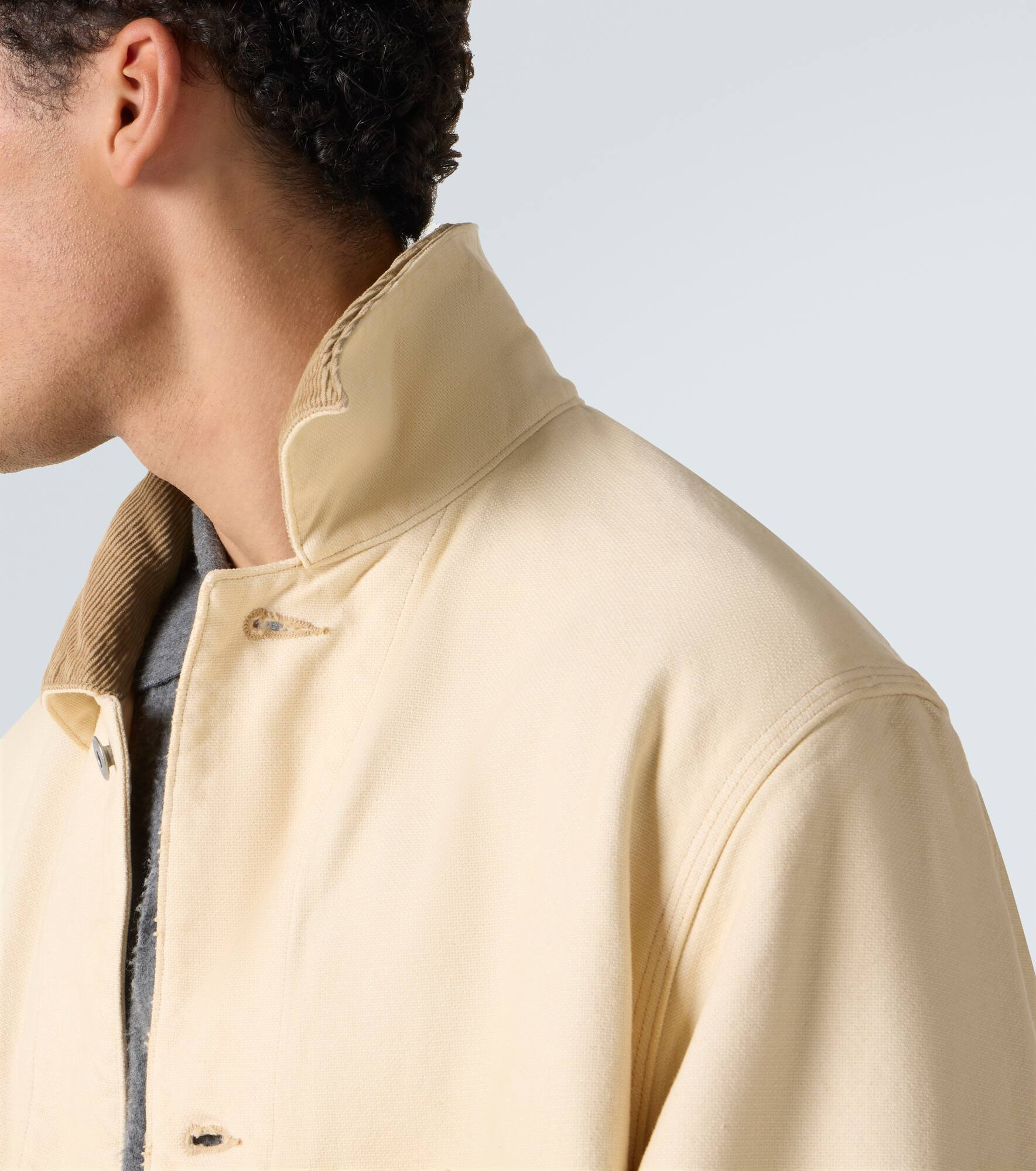 Cotton, hemp, and silk field jacket - 6