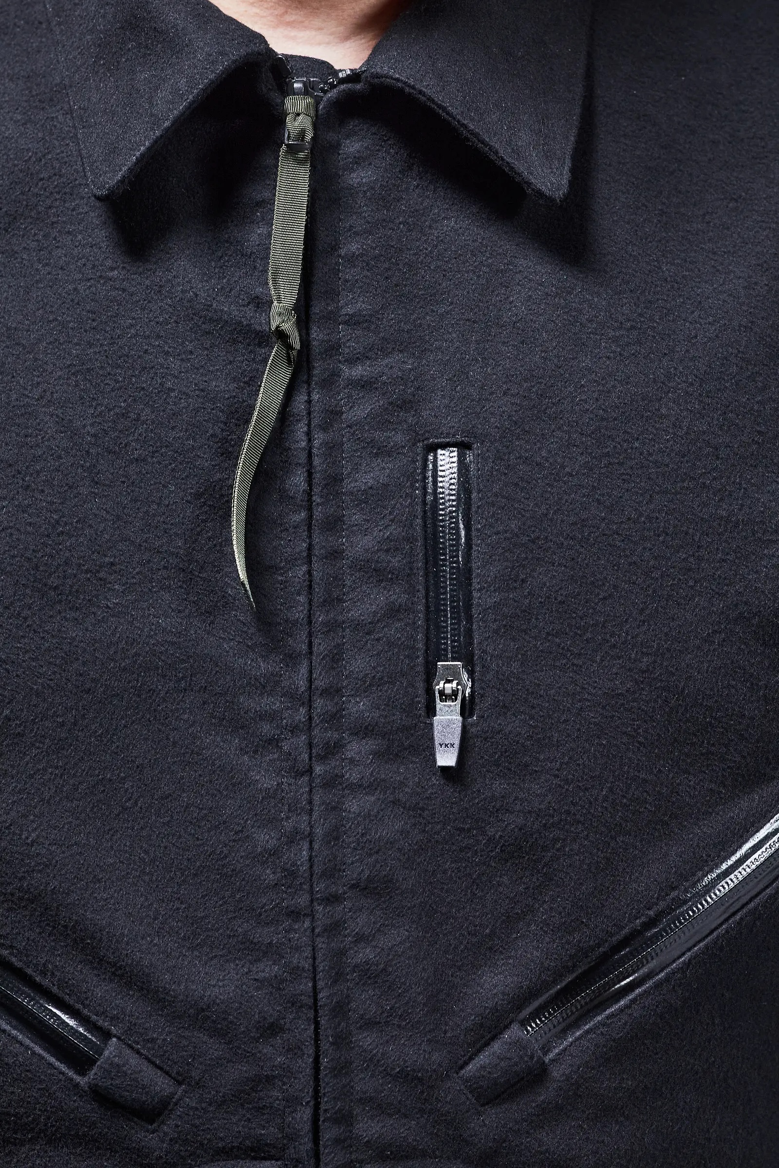 ACRONYM J121-KI Cotton Moleskin Jacket Black | REVERSIBLE