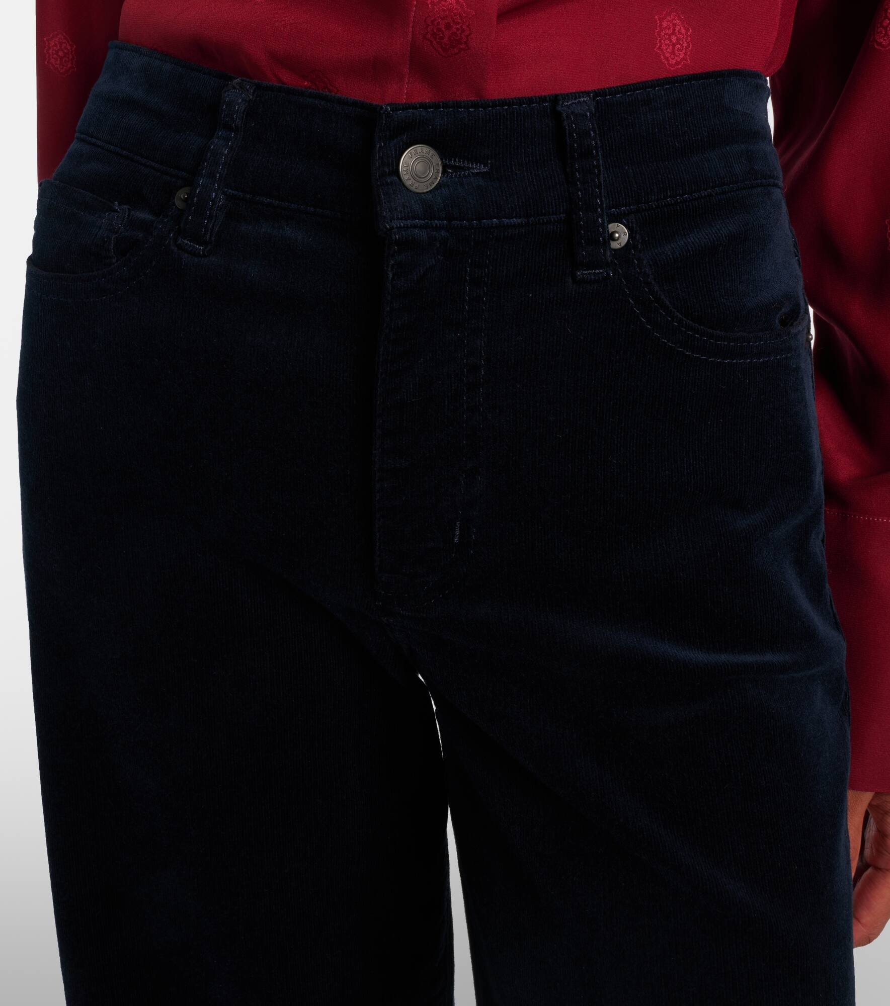 Le Slim Palazzo high-rise wide-leg jeans - 4