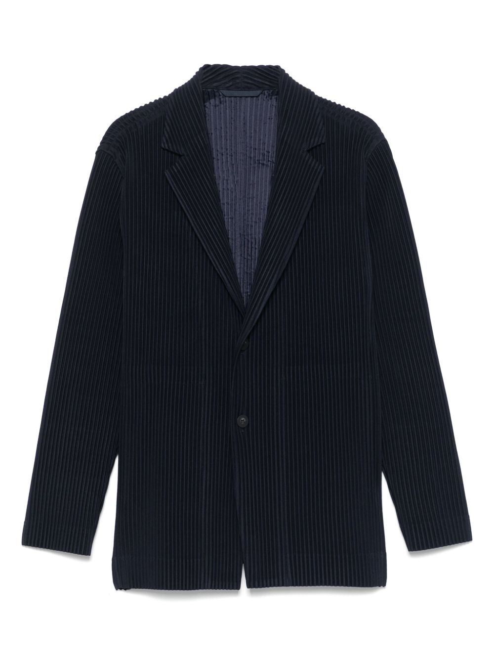 plissé-effect blazer - 1