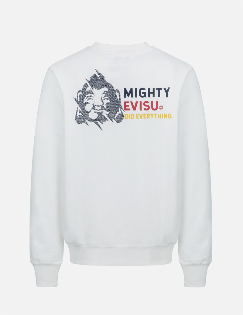 EVISU SPEEDY GODHEAD CROSS-STITCHED SWEATSHIRT outlook