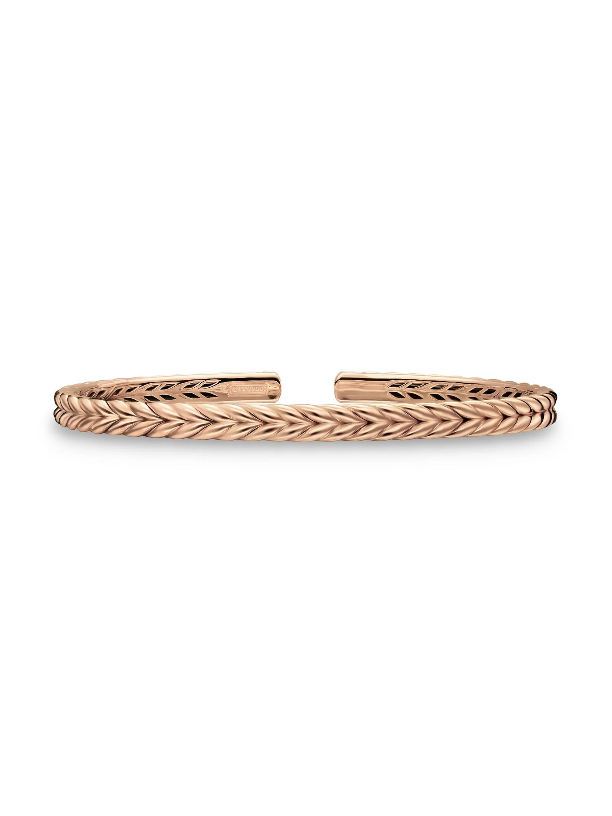 Men's Chevron Flex Bracelet in 18K Rose Gold, 5.2MM - Rose Gold - 1
