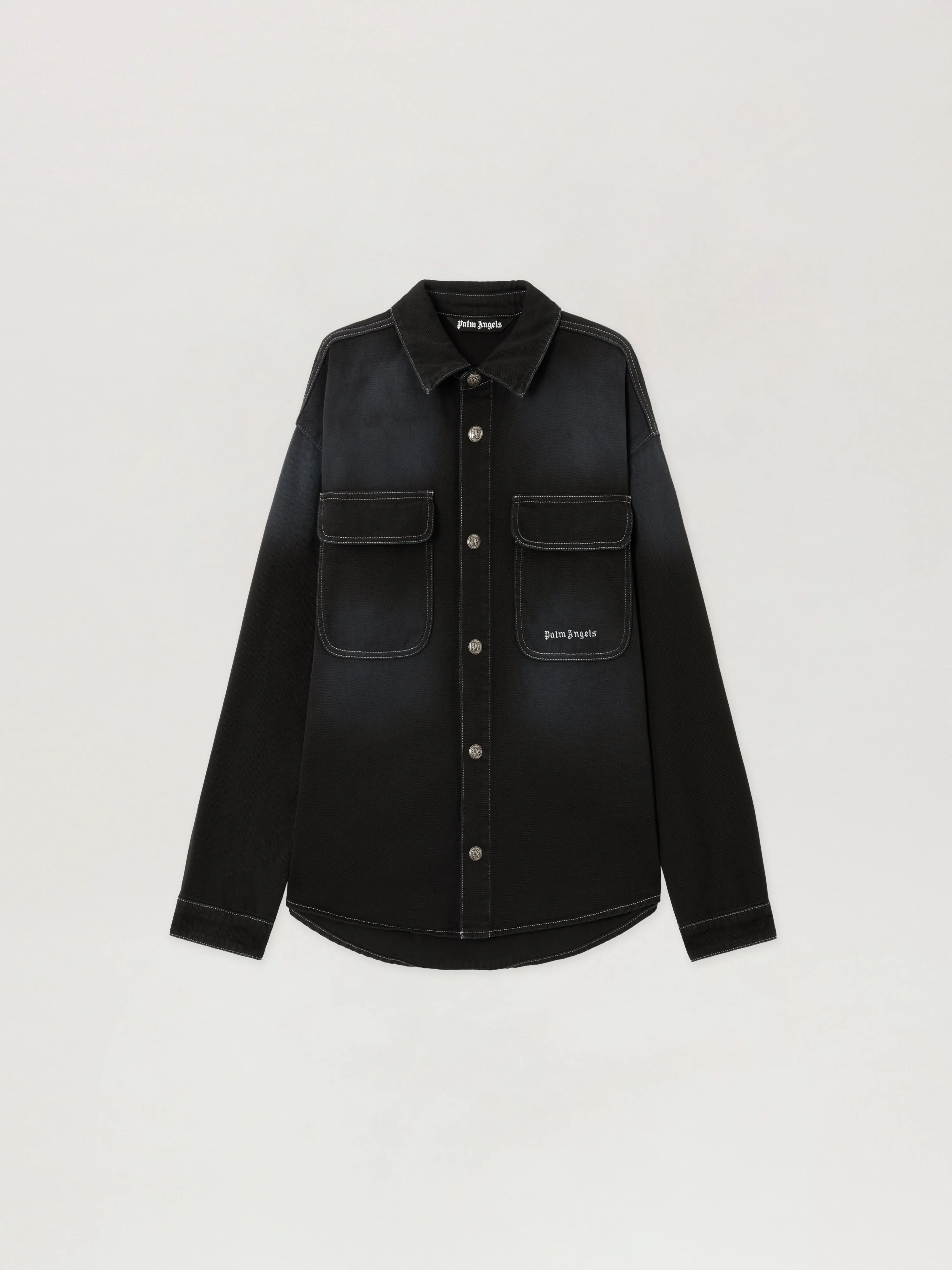 Classic Logo Loose Denim Shirt - 1
