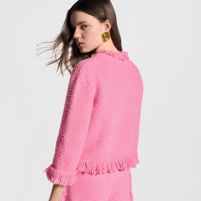 Fringe Hem Toweling Jacket 7