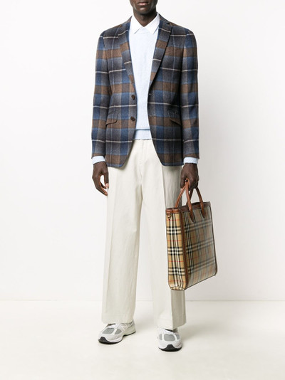 Etro check-pattern blazer outlook